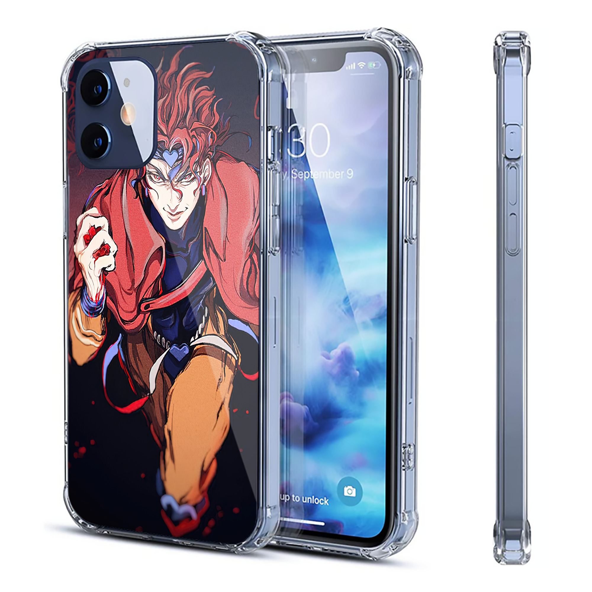 （画像用） ジョジョの奇妙な冒険 JoJo's Bizarre Adventure 【iPhone 12シリーズ対応】透明スマホケース（クリアソフトケース）
